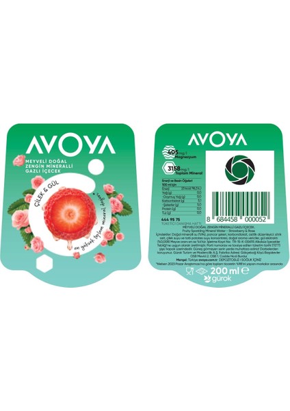 Meyveli Çilek&gül Maden Suyu 6X200 ml fiyatları