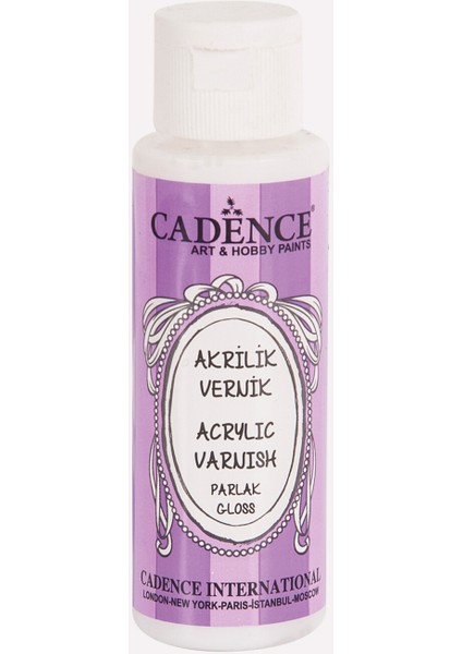 Cadence Su Bazlı Akrilik Vernik Parlak 70ML