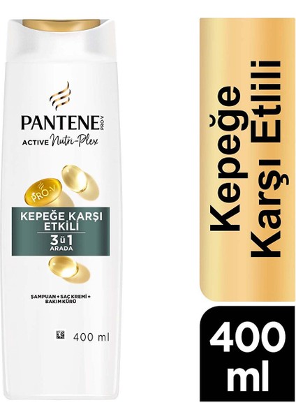 Kepek Karsıtı 3'ü 1 Arada Şampuan 400 ml