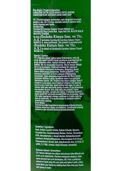 Zeytin Çiçeği Sıvı Sabun 2500 ml