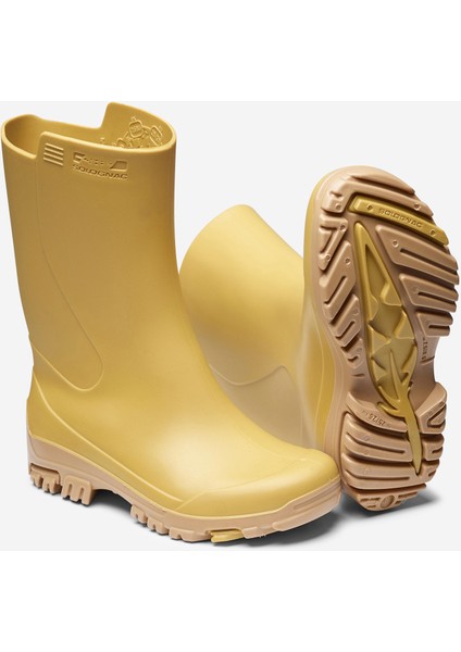 Çocuk Kısa Yağmur Çizmesi - Sarı - Avcılık ve Doğa Gözlemi - 100