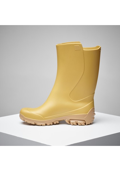 Çocuk Kısa Yağmur Çizmesi - Sarı - Avcılık ve Doğa Gözlemi - 100 modelleri