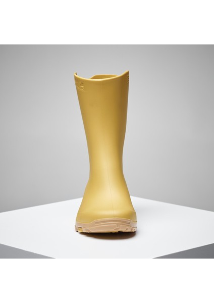 Çocuk Kısa Yağmur Çizmesi - Sarı - Avcılık ve Doğa Gözlemi - 100