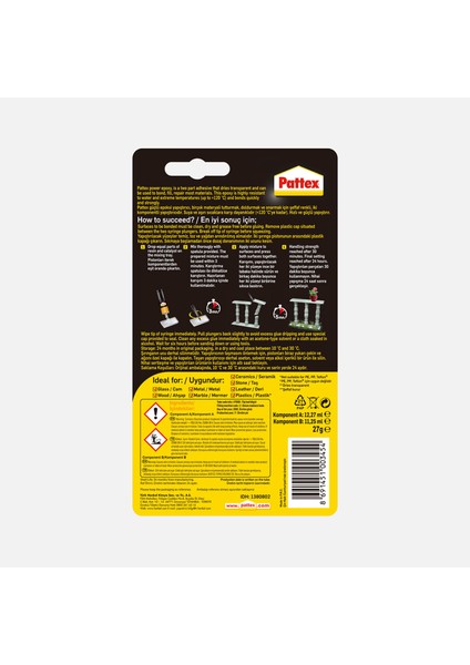 Pattex Power Epoksi Güçlü Yapıştırıcı-Mix Karışım 27 gr fiyatları