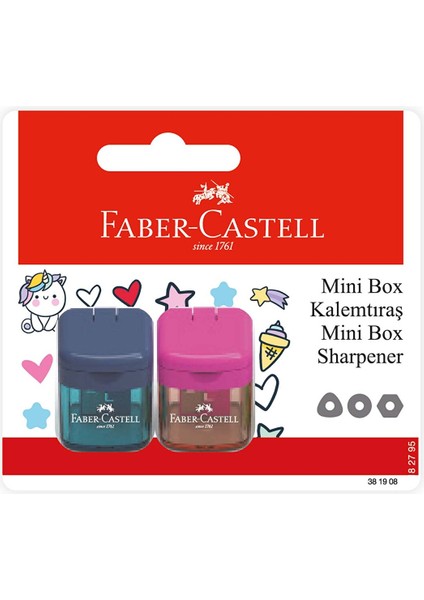Faber Castell Minibox Kalemtıraş 2'li