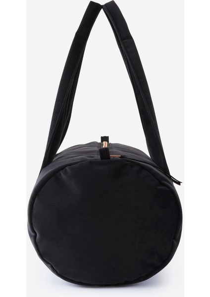 Çocuk Silindir Kadife Dans Spor Çantası - 15 L - Siyah