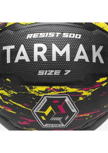 Basketbol Topu - 7 Numara - Kırmızı Sarı - R500