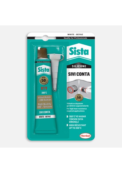 Sista Rtv Silikon Sıvı Conta Beyaz 50 gr