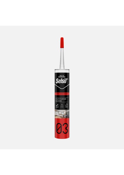 Selsil Genel Amaçlı Silikon 03 Kahverengi Ral 8028 280 ml