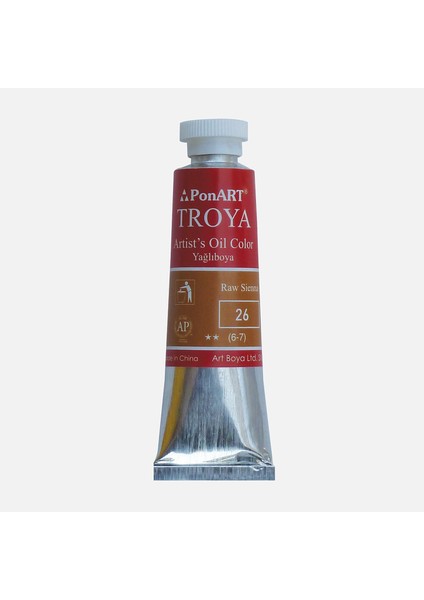 Ponart Troya Yağlı Boya Tüp 26 Raw Sienna 37 ml