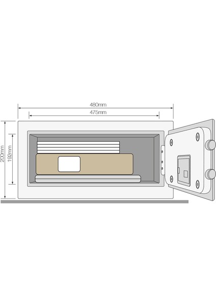 Yale Yüksek Güvenlikli Siyah 48X35X20 cm Elektronik Laptop Para Kasası modelleri