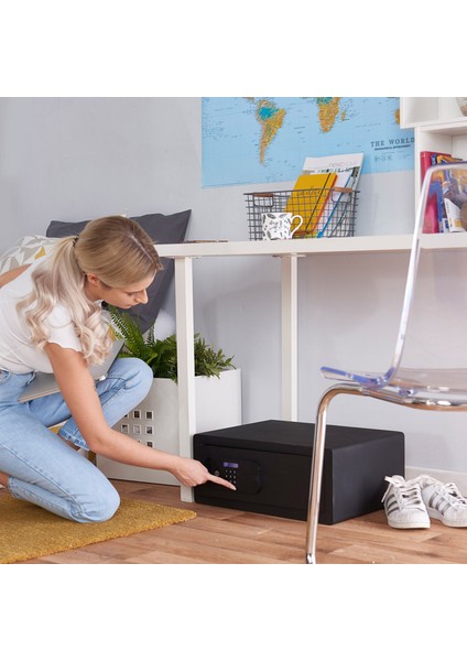 Yale Yüksek Güvenlikli Siyah 48X35X20 cm Elektronik Laptop Para Kasası indirimleri