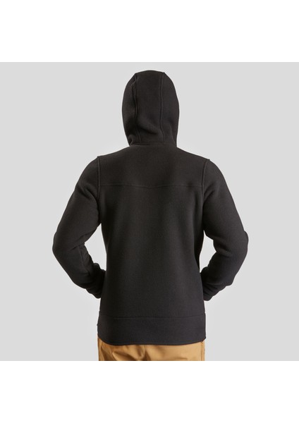 Erkek Sıcak Tutan Outdoor Polar Mont - Siyah - NH500 fiyatları