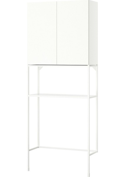 Çamaşır Odası ve Banyo Için Raf Kombinasyonu, Beyaz, 80X32X204 cm