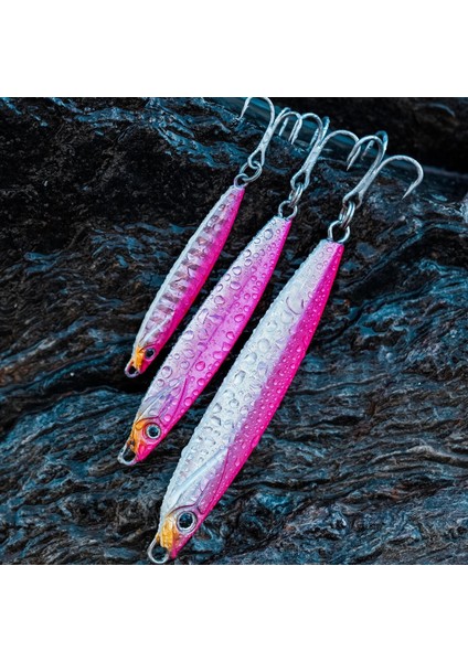 Deniz Balıkçılığı Casting Jig Kaşık - 40 G - Pembe - Biastos
