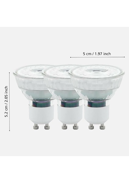 Eglo 5 W Beyaz Spot GU10 Duy 3’lü LED Ampul indirimleri
