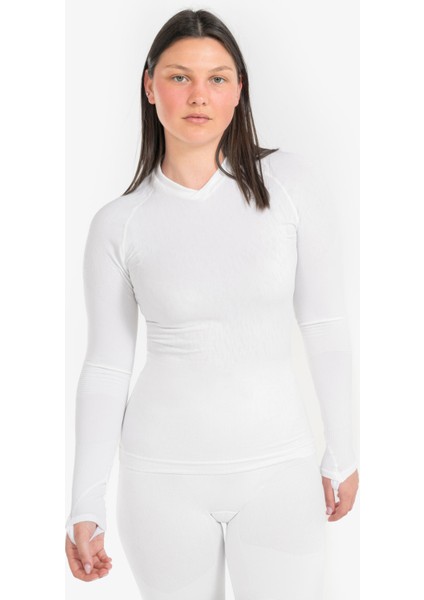 Yetişkin Uzun Kollu Termal Üst Içlik - Beyaz - Keepdry - Futbol Içliği indirimleri