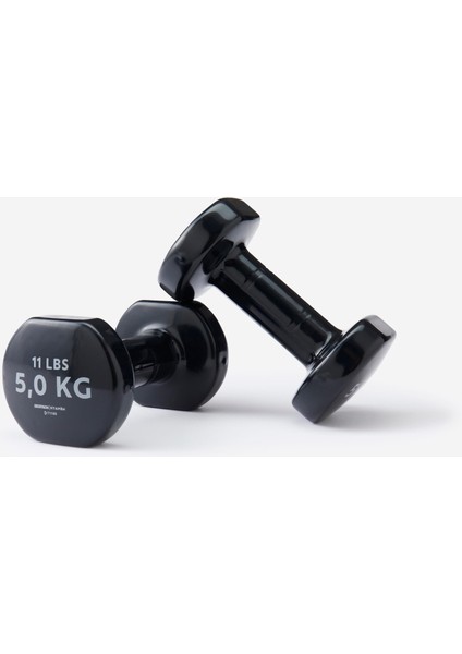 Dambıl - 2 Adet - 5 kg - Fitness - Siyah