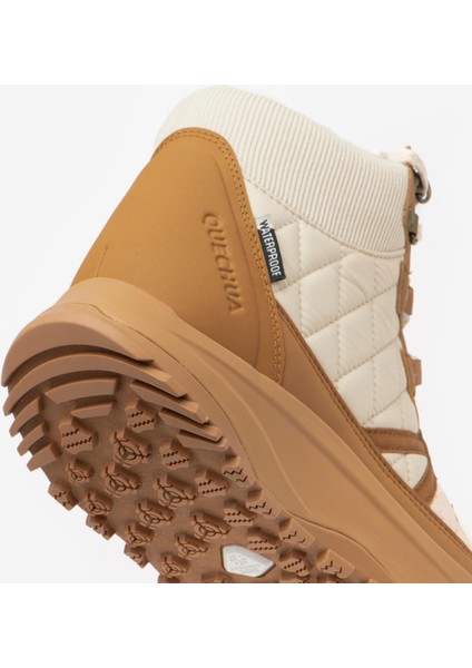 Kadın Outdoor Kar Botu - Su Geçirmez - Bej - NH500 Mid