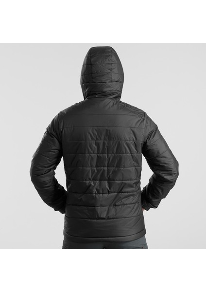 Erkek Outdoor Trekking Kapüşonlu Şişme Mont - Sentetik / Haki - MT100 -5°c fırsatları