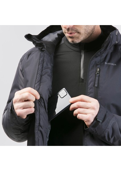 Erkek Outdoor Su Geçirmez Kar Montu/kışlık Mont - Siyah - NH500 -10 °c Beden; S indirimleri