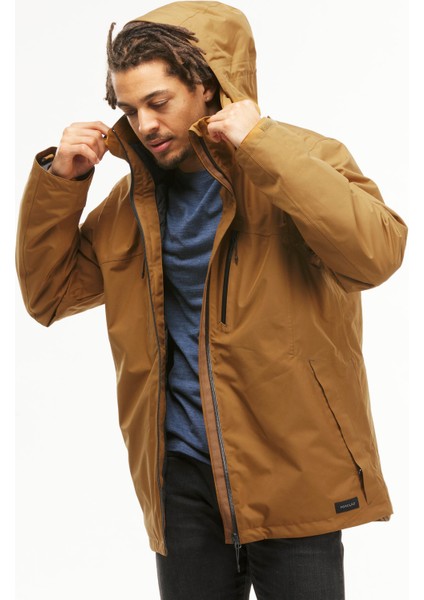 Erkek Su Geçirmez Outdoor Kar Montu/kışlık Mont - Bej - MH500 -10 °c