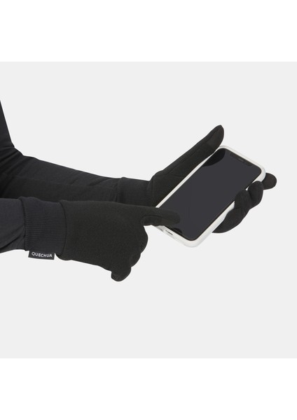 Çocuk Polar Outdoor Eldiven - 6 / 14 Yaş - Gri / Pembe - SH500 beden 10 yaş fırsatları