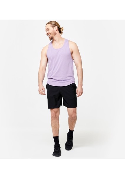 Erkek Siyah Nefes Alan Spor Şortu - Fitness Kardiyo fiyatları
