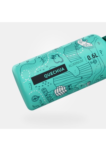 Çocuk Pipetli Alüminyum Matara - 0,6 L - Pratik Kapak - Yeşil - 500 fırsatları