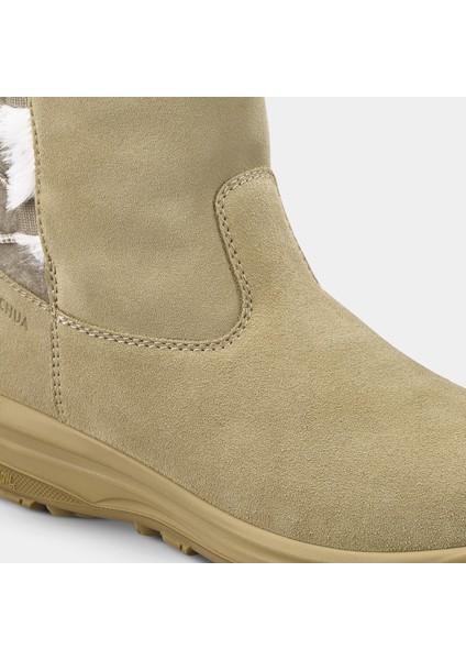 Kadın Outdoor Kar Botu - Su Geçirmez - Deri - Bej - NH500 Mid beden 39 numara