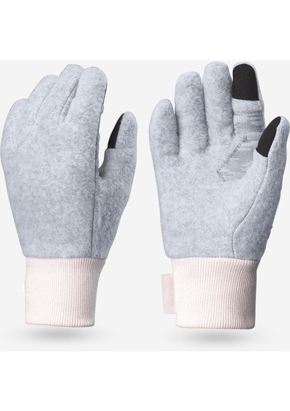 Çocuk Polar Outdoor Eldiven - 6 / 14 Yaş - Gri / Pembe - SH500 beden 10 Yaş fiyatları