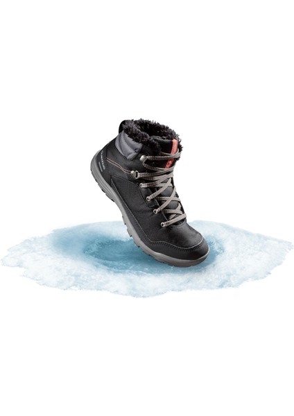 Kadın Outdoor Kar Botu - Su Geçirmez - Siyah - NH100 Mid