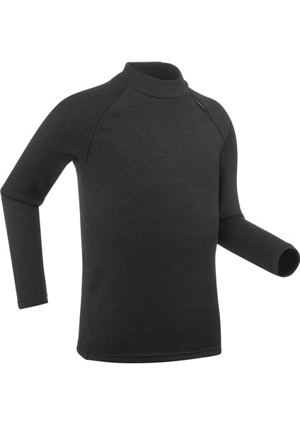 Çocuk Sıcak Tutan Üst Kayak Termal Içliği - Siyah - Bl 100 Beden: 6 Yaş modelleri