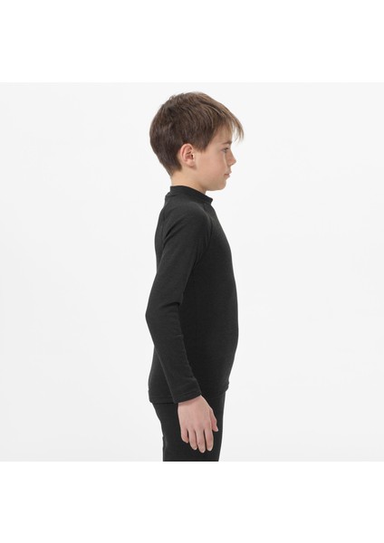 Çocuk Sıcak Tutan Üst Kayak Termal Içliği - Siyah - Bl 100 Beden: 6 Yaş fırsatları