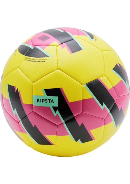 Öğretici Futbol Topu - 5 Numara - Sarı / Pembe - Learning Ball