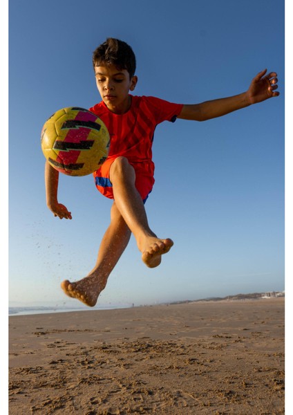Öğretici Futbol Topu - 5 Numara - Sarı / Pembe - Learning Ball indirimleri