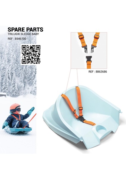 Bebek Kızak Koltuğu - Turkuaz - Trilugik fiyatları