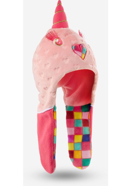 Çocuk Kayak Beresi - Pembe - Tekboynuzlu At
