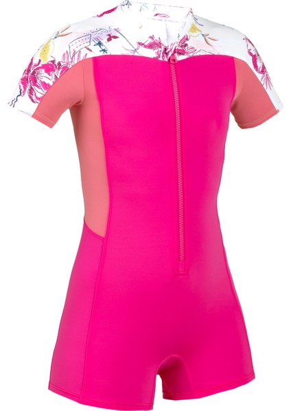 Çocuk Şortlu Mayo - Pembe - Una G