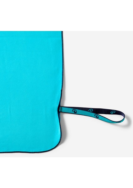 Çift Taraflı Mikrofiber Havlu - Xl Boy - Mavi / Yeşil - 110 x 175 cm fırsatları