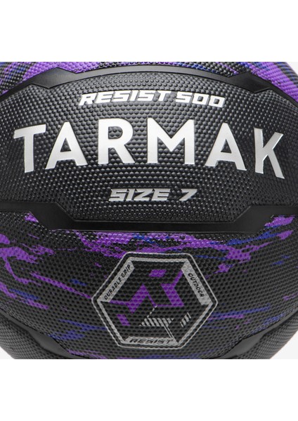 Çocuk Basketbol Topu R500 - 7 Numara - Mor Siyah