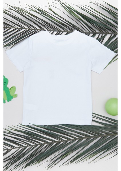 %100 Pamuk Yazı Baskılı Cepli Erkek Çocuk Tişört fiyatları