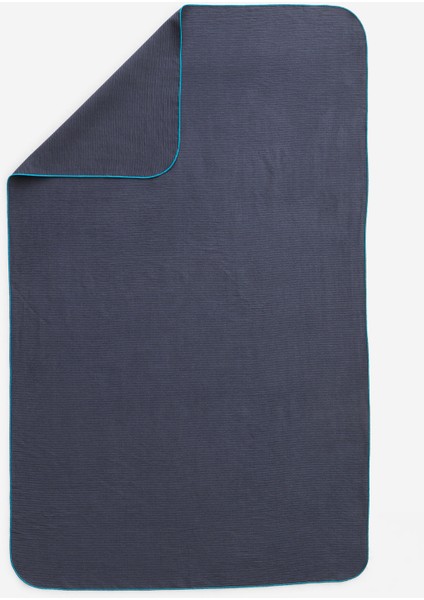 Fitilli Mikrofiber Havlu - L - Lacivert - 80 x 130 cm