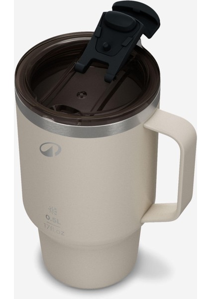 Paslanmaz Çelik Termos Bardak - Bej - 0,5 L indirimleri