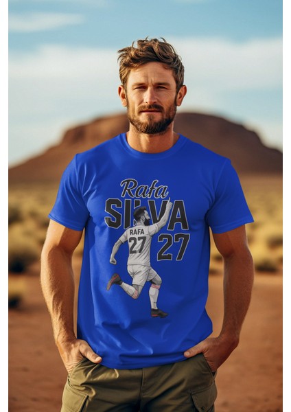 Beşiktaş Rafa Silva Forma Baskılı Unisex Kadın Erkek Kısa Kollu Tişört T-Shirt modelleri