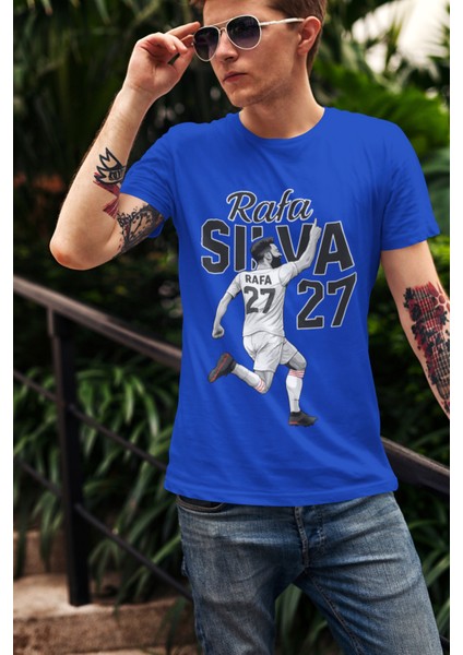 Beşiktaş Rafa Silva Forma Baskılı Unisex Kadın Erkek Kısa Kollu Tişört T-Shirt fırsatları