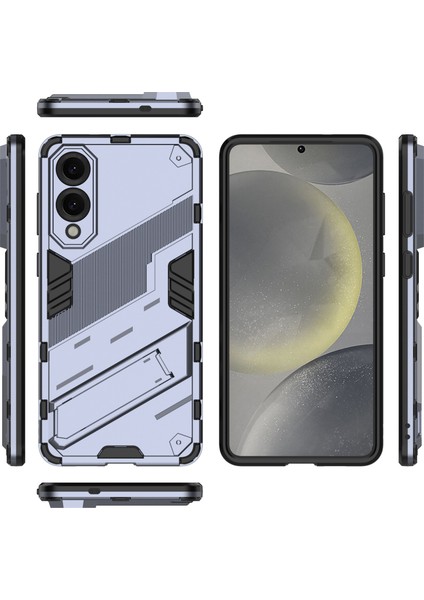 Samsung Galaxy S25 Edge Kılıf Pc+Tpu Darbeye Dayanıklı Telefon Kılıfı Kickstand Ile-Gri (Yurt Dışından) fırsatları