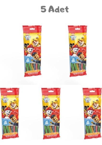 Nickelodeon Paw Petrol Sparkles Candy Meyveli Yumuşak Şeker (80 Gr) 5 Adet