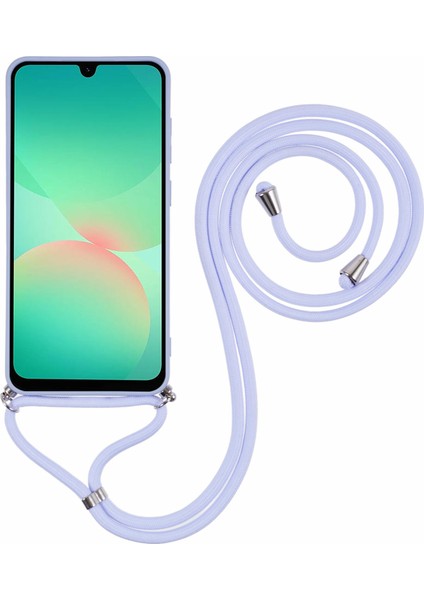 Samsung Galaxy A26 5g Kılıf Esnek Tpu Fiber Astar Darbeye Dayanıklı Çapraz Askılı Telefon Kılıfı-Açık Mor (Yurt Dışından) indirimleri