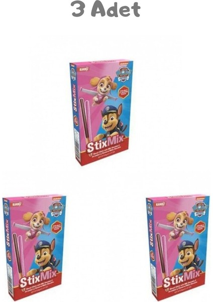 Nickelodeon Stix Mix Bisküvi Çubukları (40 Gr) 3 Adet